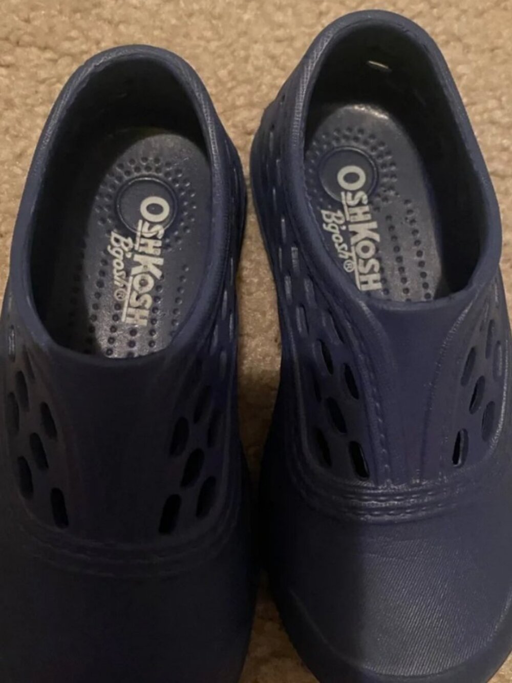 OshKosh B’gosh Kids Navy Water Shoes | Boys/Girls Swim Beach Shoes | Size 7